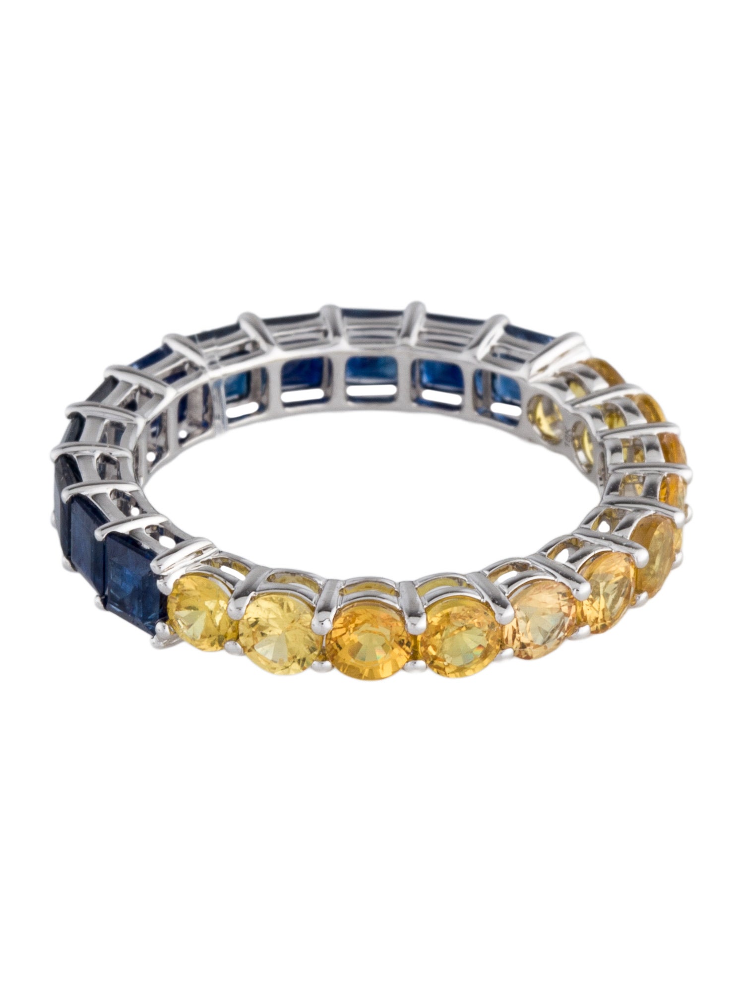 Ring 18K 3.27ctw Sapphire Eternity Band