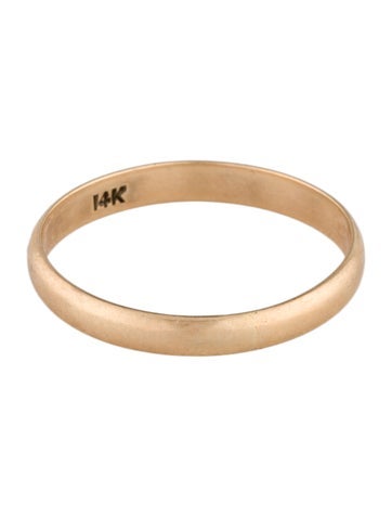 Ring Band 14K Narrow 9.5