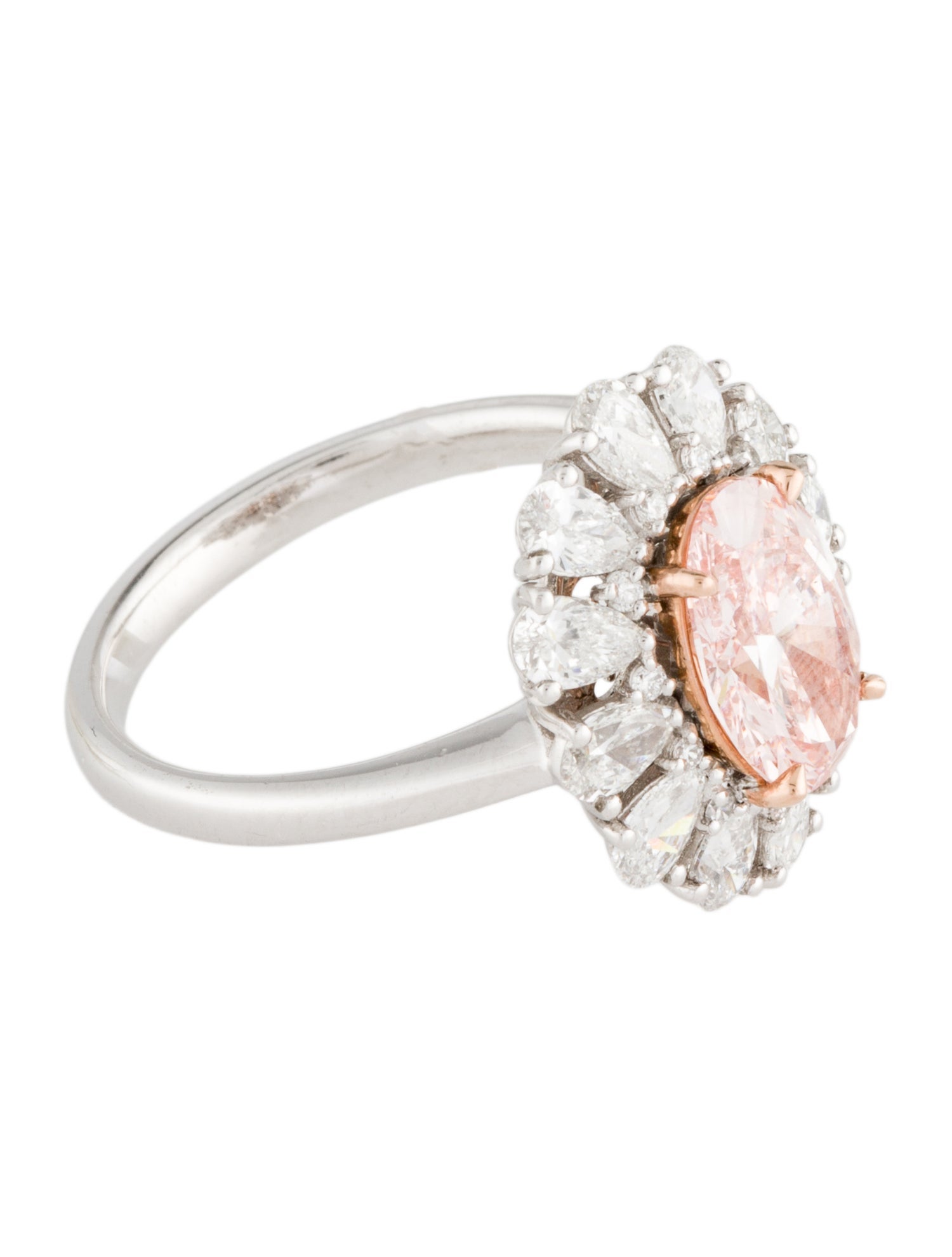 Ring Platinum 3.00ctw Lab-Grown Diamond Cocktail