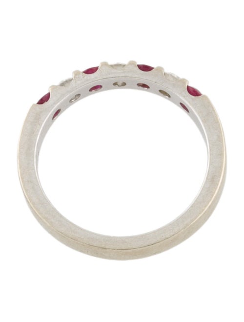 Ring 14K Ruby & Diamond Band Ring