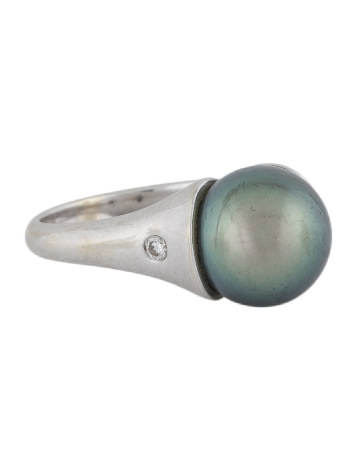 Ring Scott Gauthier 14K Pearl & Diamond Cocktail Ring