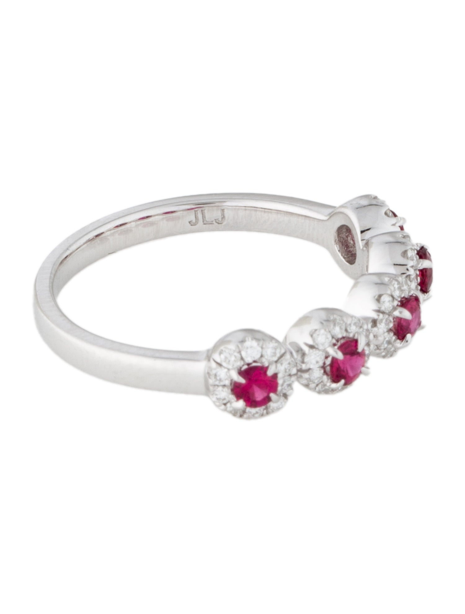 Ring 14K Ruby & Diamond Band