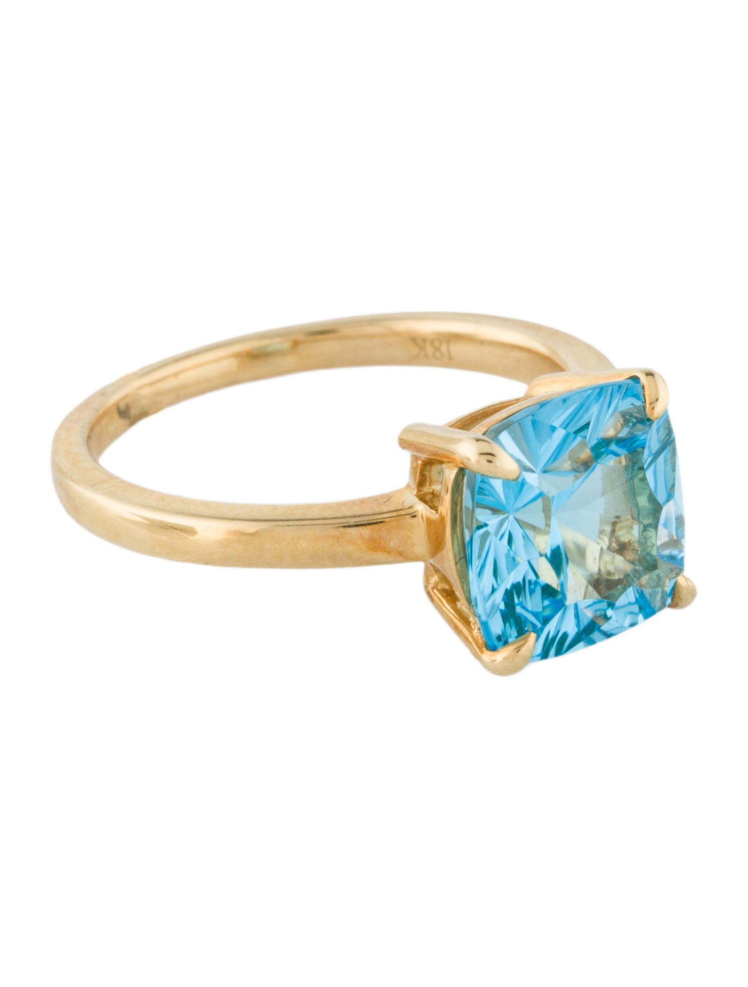 Ring 18K Topaz Cocktail Ring