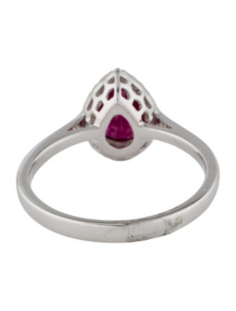 Ring 14K Ruby & Diamond Cocktail Ring