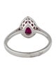 Ring 14K Ruby & Diamond Cocktail Ring