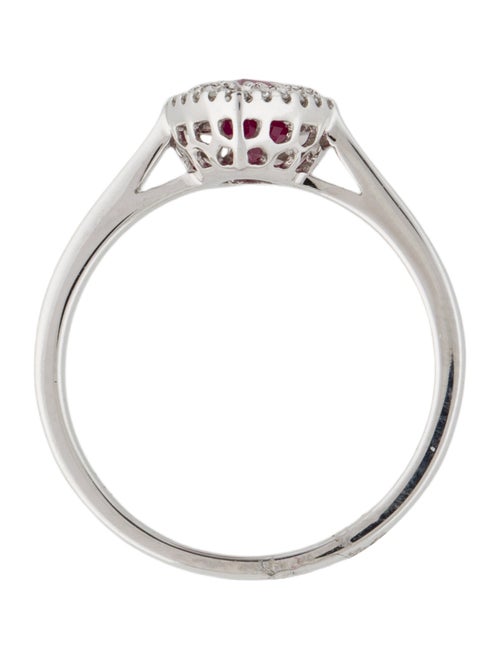 Ring 14K Ruby & Diamond Cocktail Ring