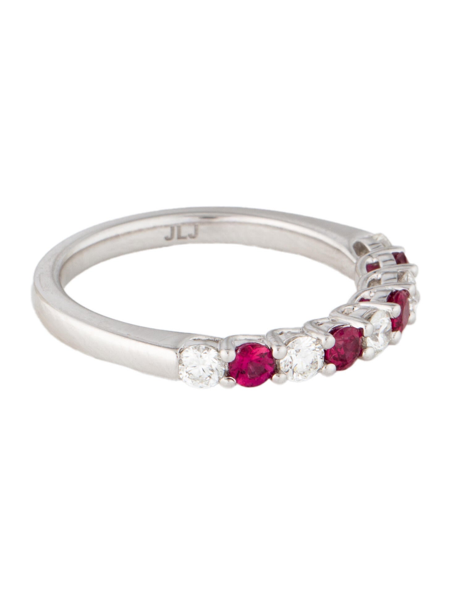 Ring 14K Ruby & Diamond Band