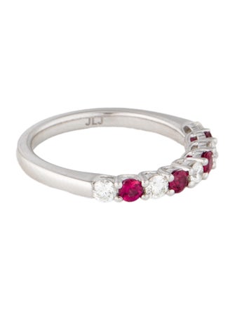Ring 14K Ruby & Diamond Band