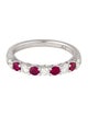 Ring 14K Ruby & Diamond Band