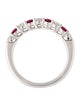 Ring 14K Ruby & Diamond Band