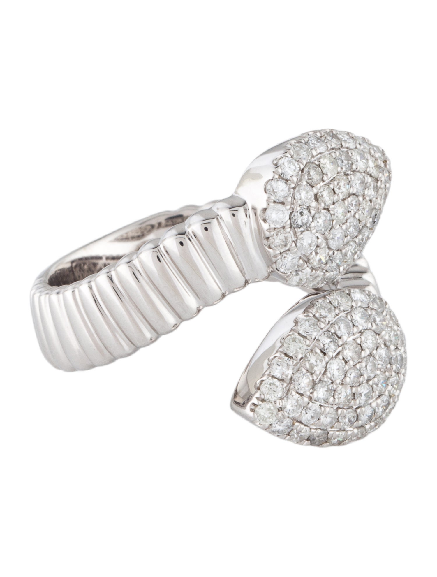 Ring 14K 1.10ctw Diamond Bypass Ring