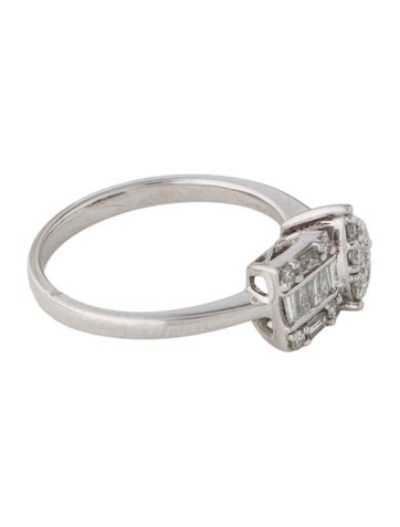 Ring Cocktail 14K Diamond 6.75
