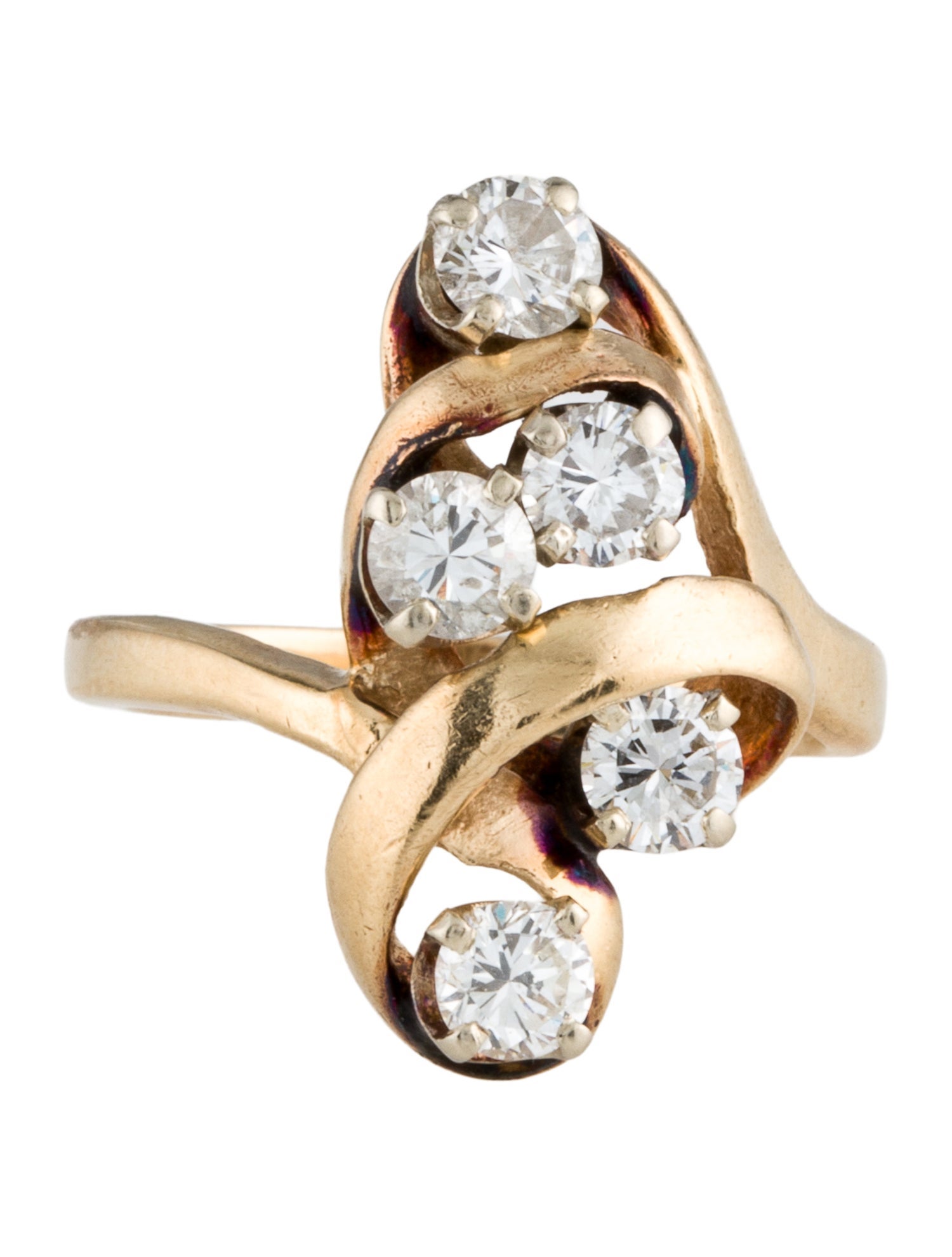 Ring 14K 1.00ctw Diamond Cocktail Ring