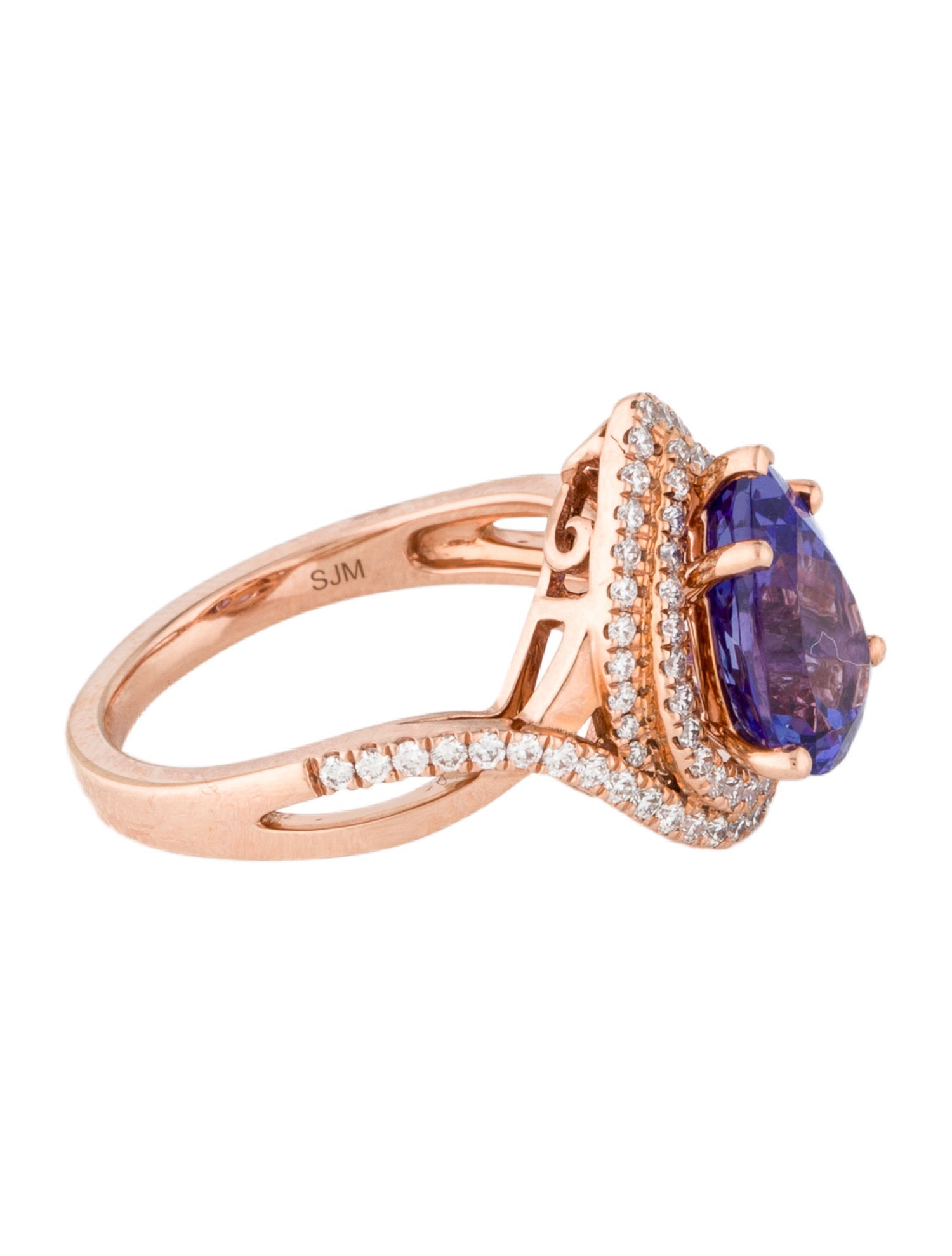 Ring 14K 2.95ctw Tanzanite & Diamond Cocktail Ring