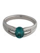 Ring Platinum Tourmaline & Diamond Band
