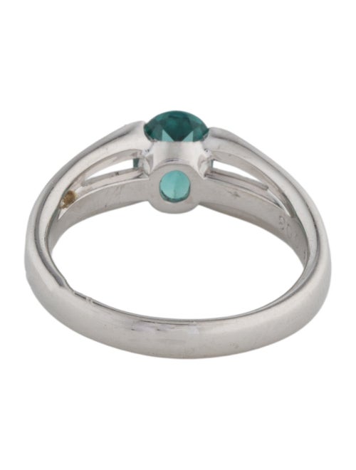 Ring Platinum Tourmaline & Diamond Band