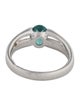 Ring Platinum Tourmaline & Diamond Band