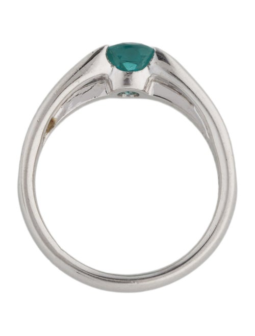 Ring Platinum Tourmaline & Diamond Band