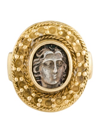 Ring Two-Tone Cocktail Ring