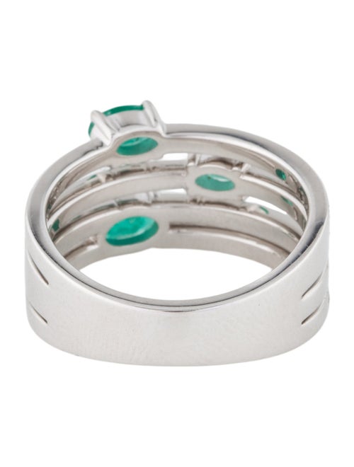 Ring Blue Nile 14K Emerald & Diamond Band