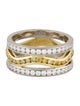 Ring 18K Diamond Three-Row Band