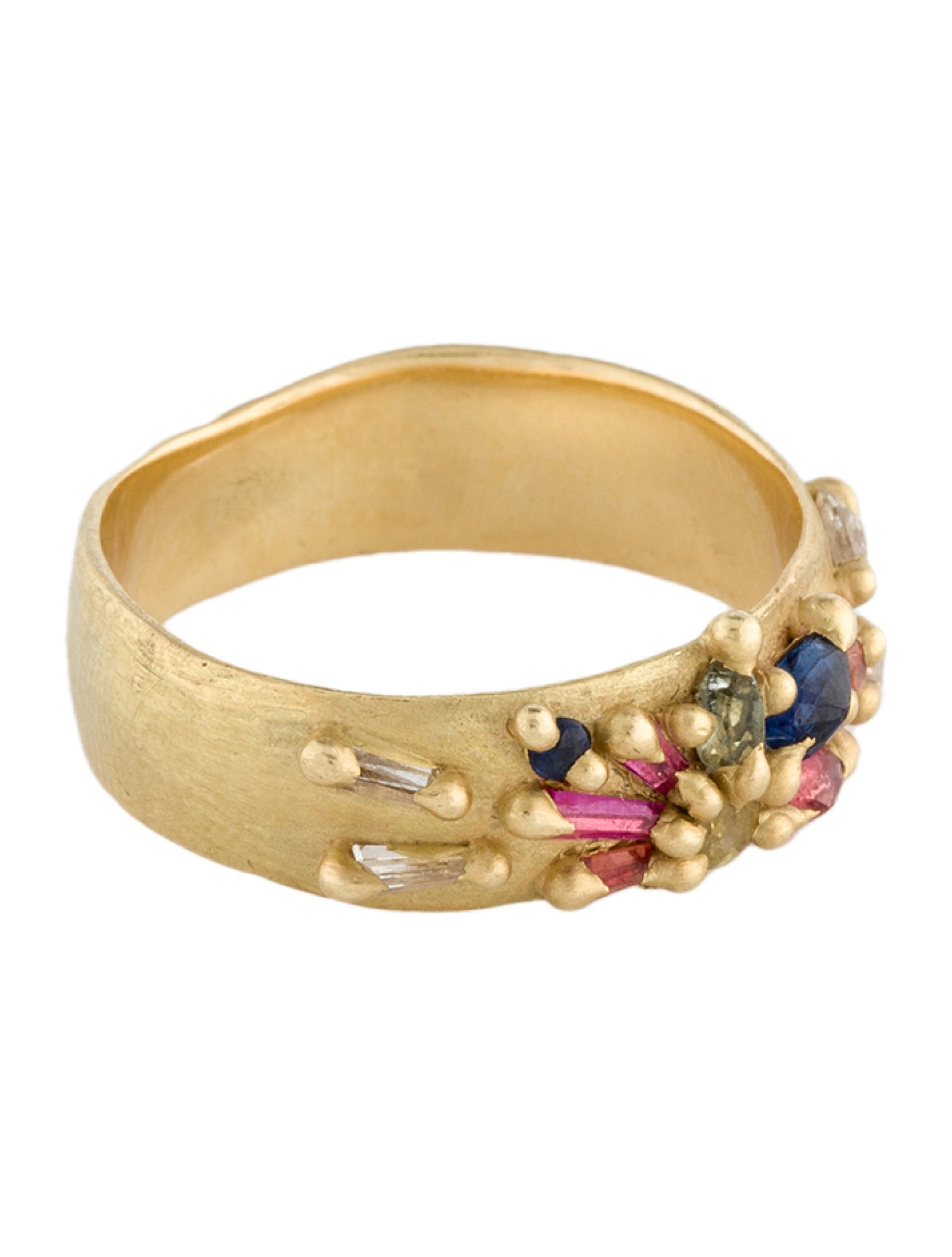 Missoma Lucy Williams Pave Ridge Ring - Clear, 18K Yellow