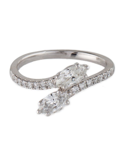 Ring 18K Diamond Bypass Ring