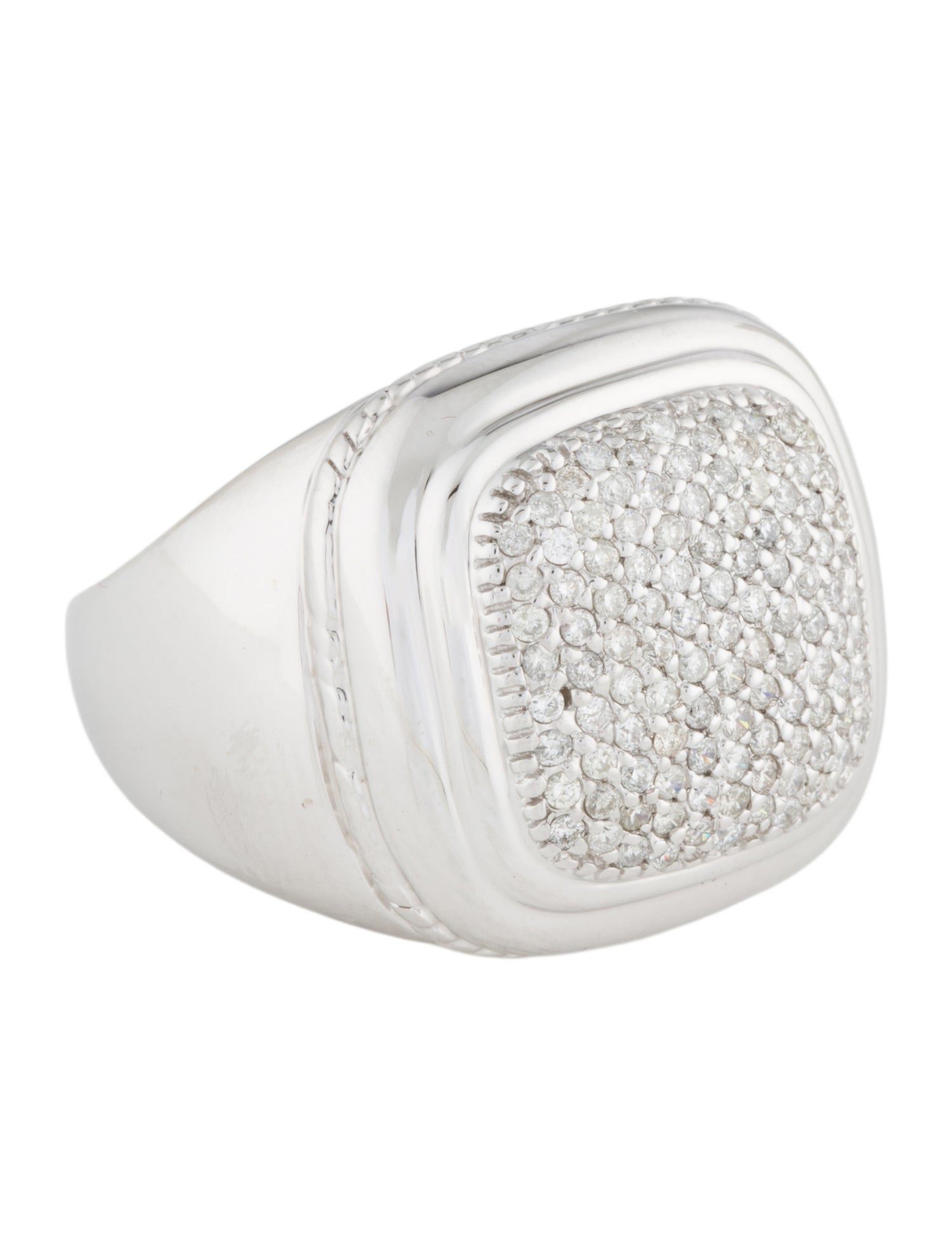 Ring 14k Diamond Cluster Pave Ring