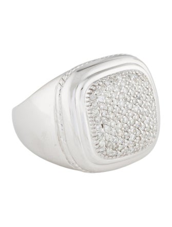 Ring 14k Diamond Cluster Pave Ring