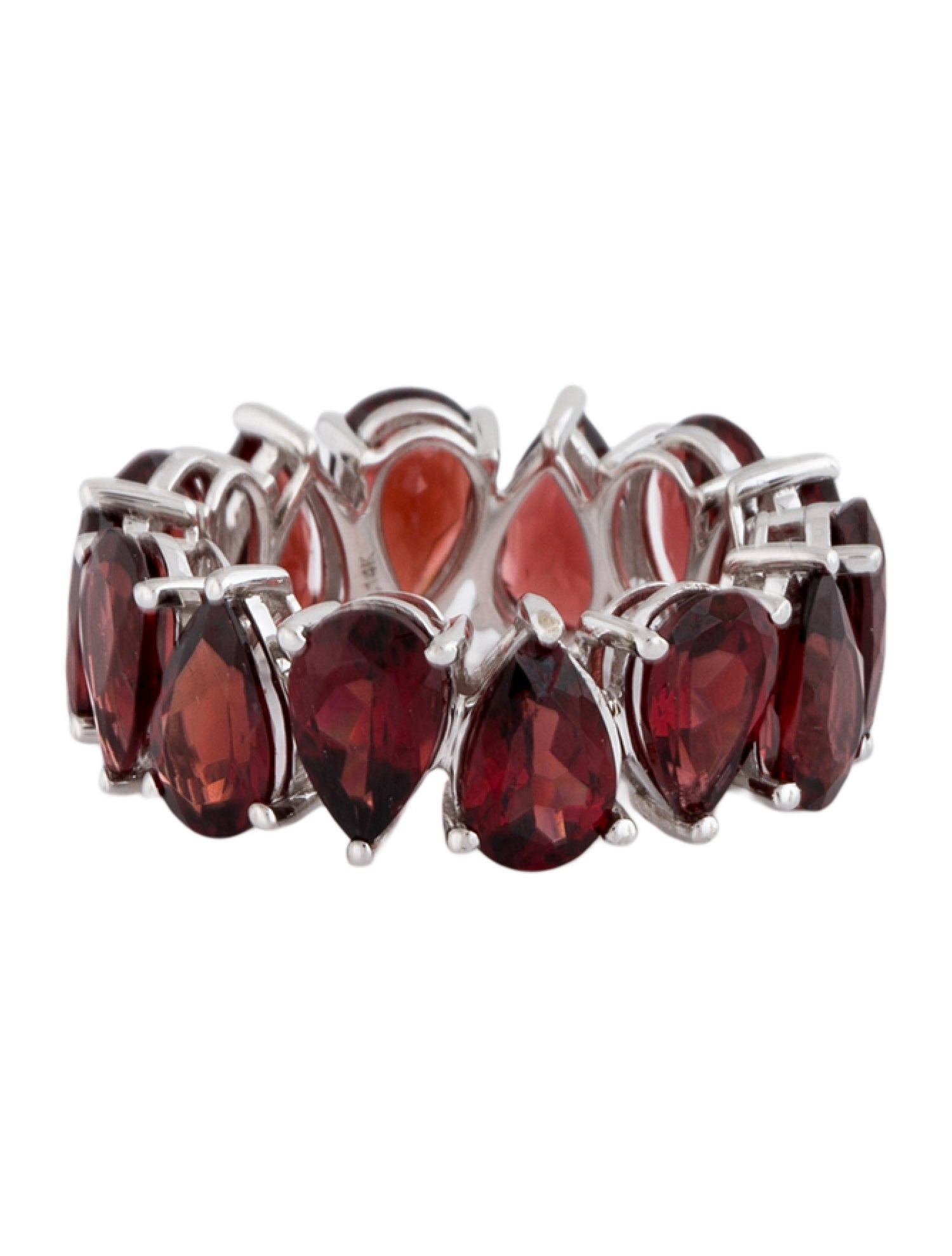 Ring 14K Garnet Eternity Band