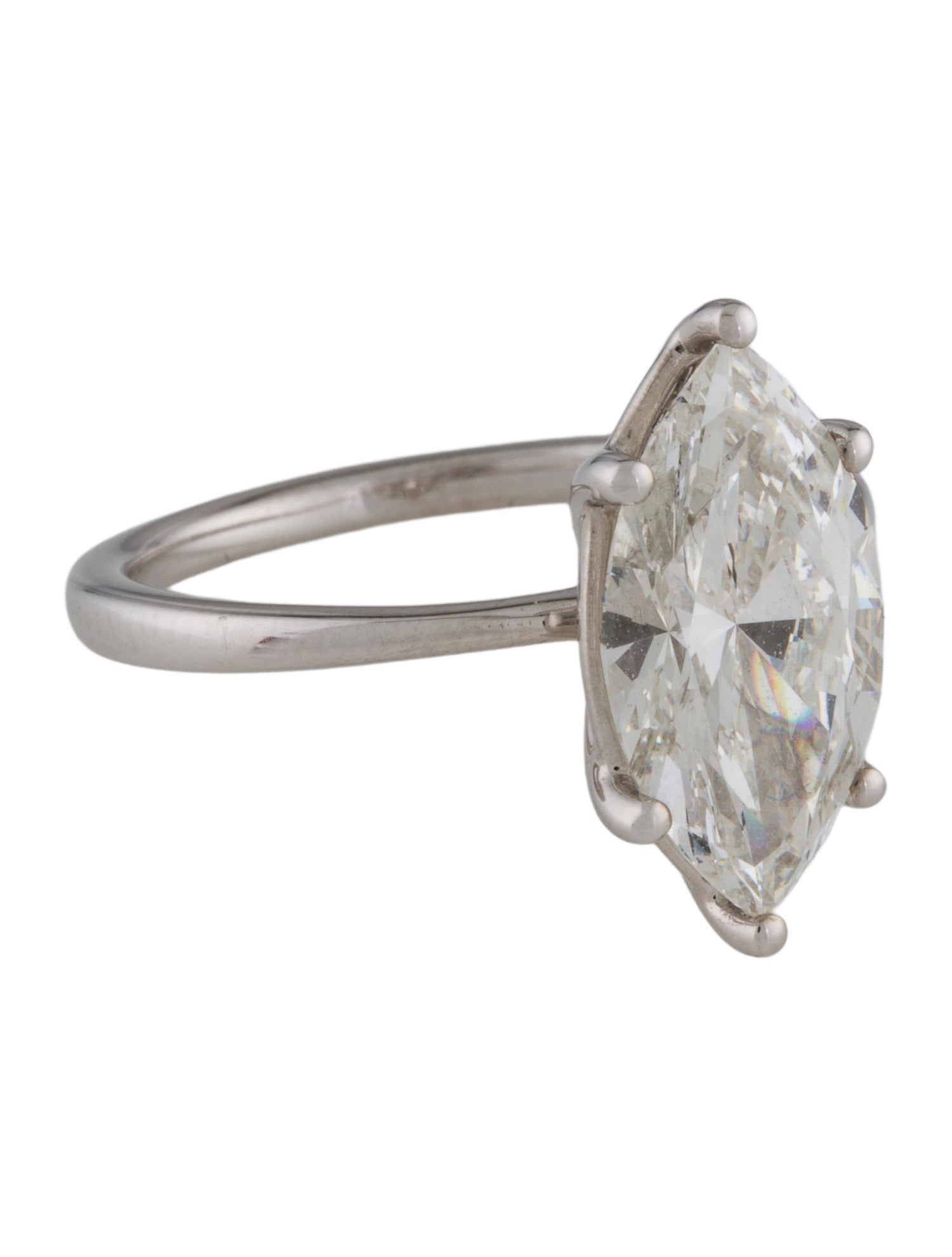Ring 14K 3.00ct Lab-Grown Diamond Solitaire Engagement Ring