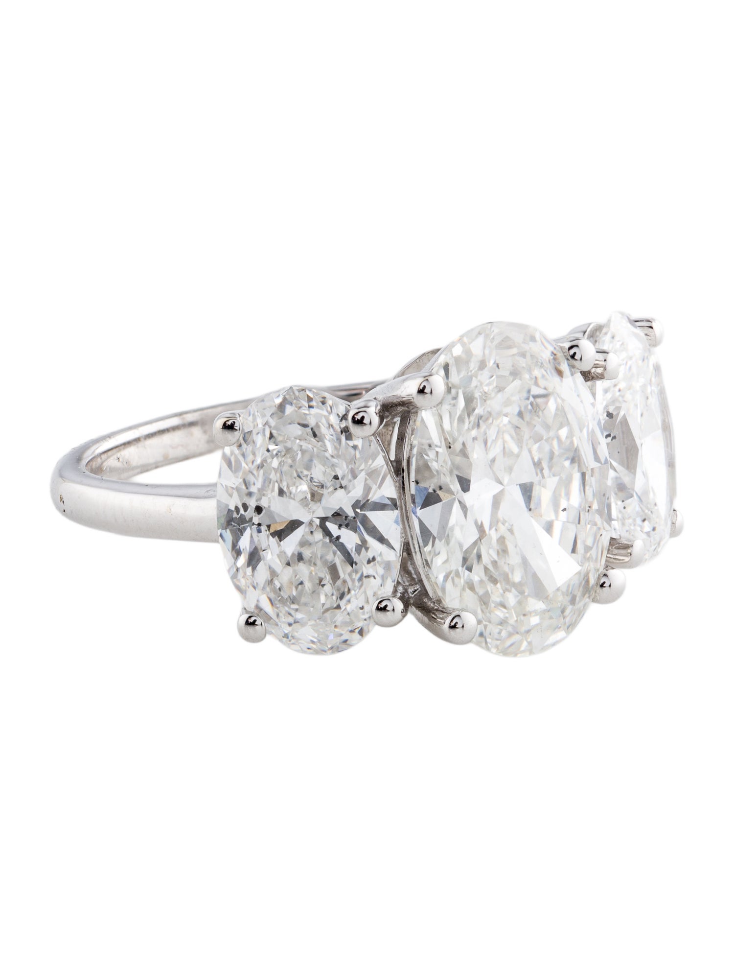 Ring 14K 6.16ctw Lab-Grown Diamond Three Stone