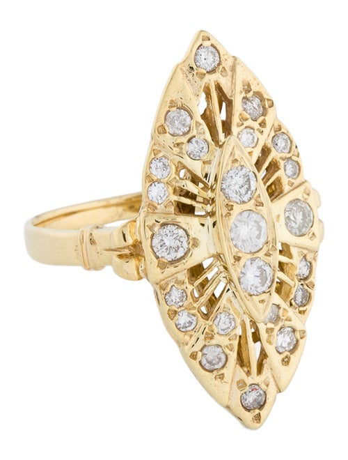 Ring 14K Diamond Cocktail Ring