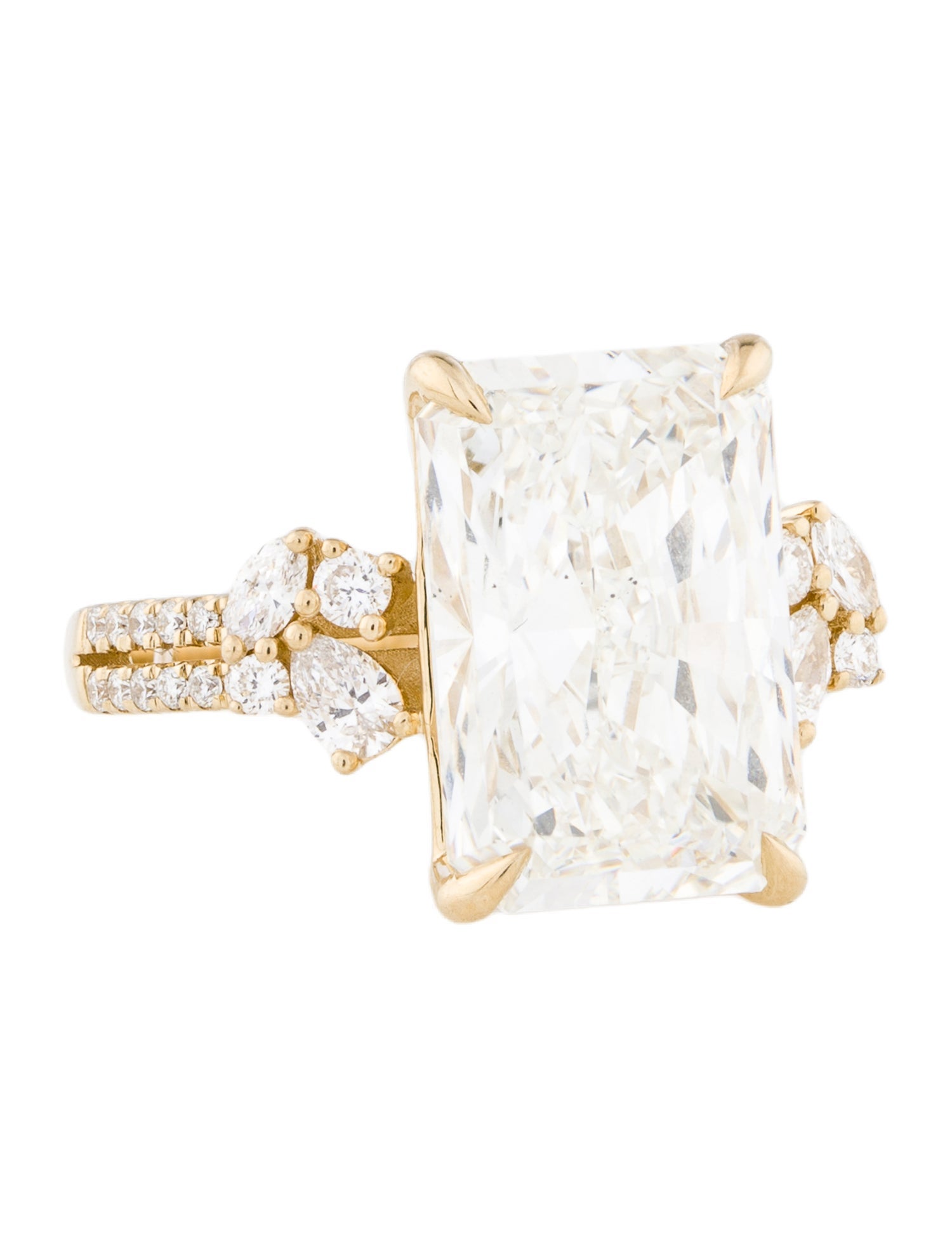 Ring 14K 8.20ctw Lab-Grown Diamond Cocktail