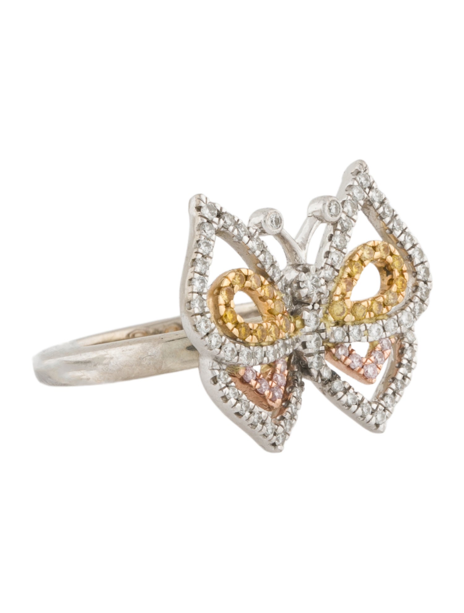 Ring 14K Diamond Butterfly