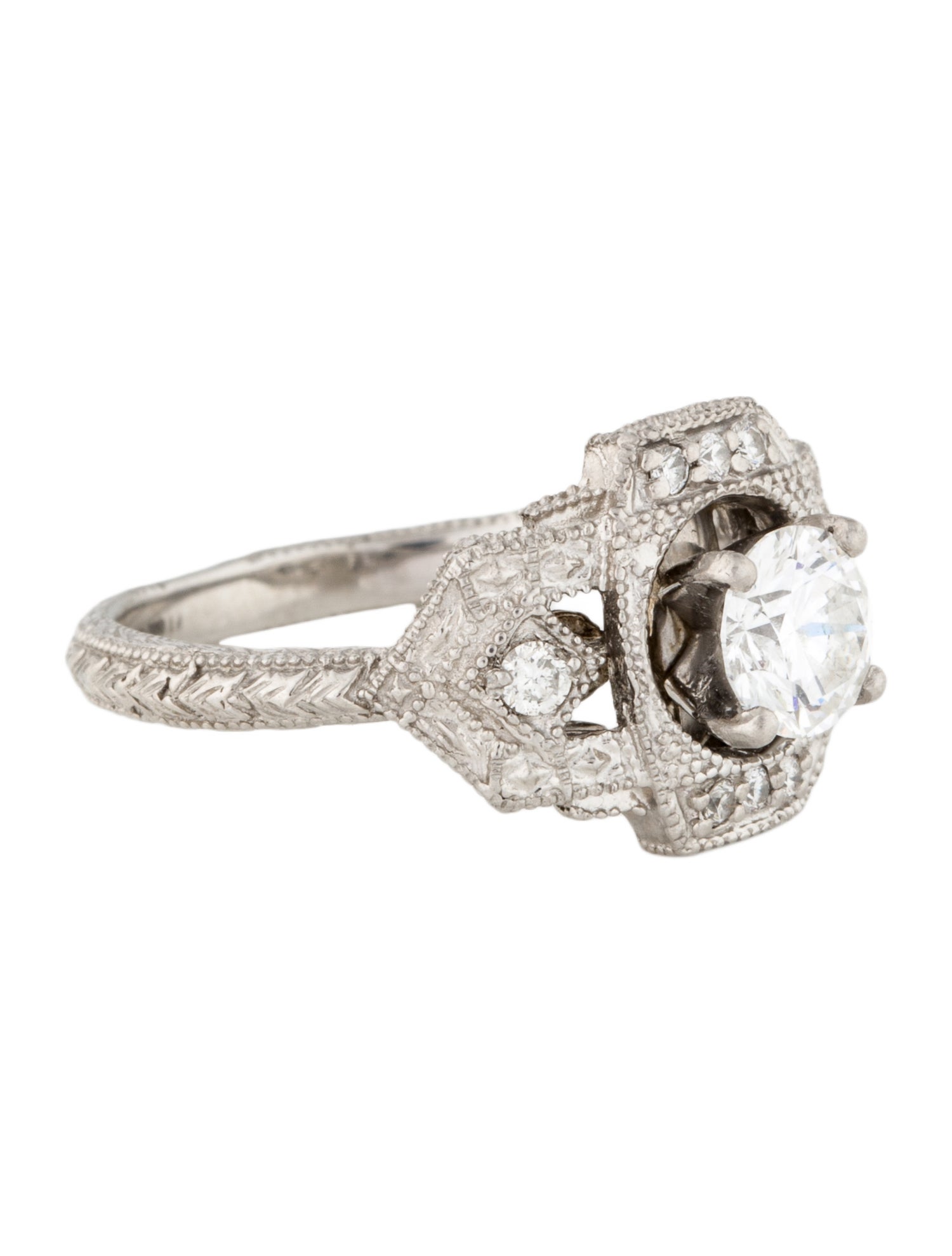 Ring Platinum Diamond Engagement Ring