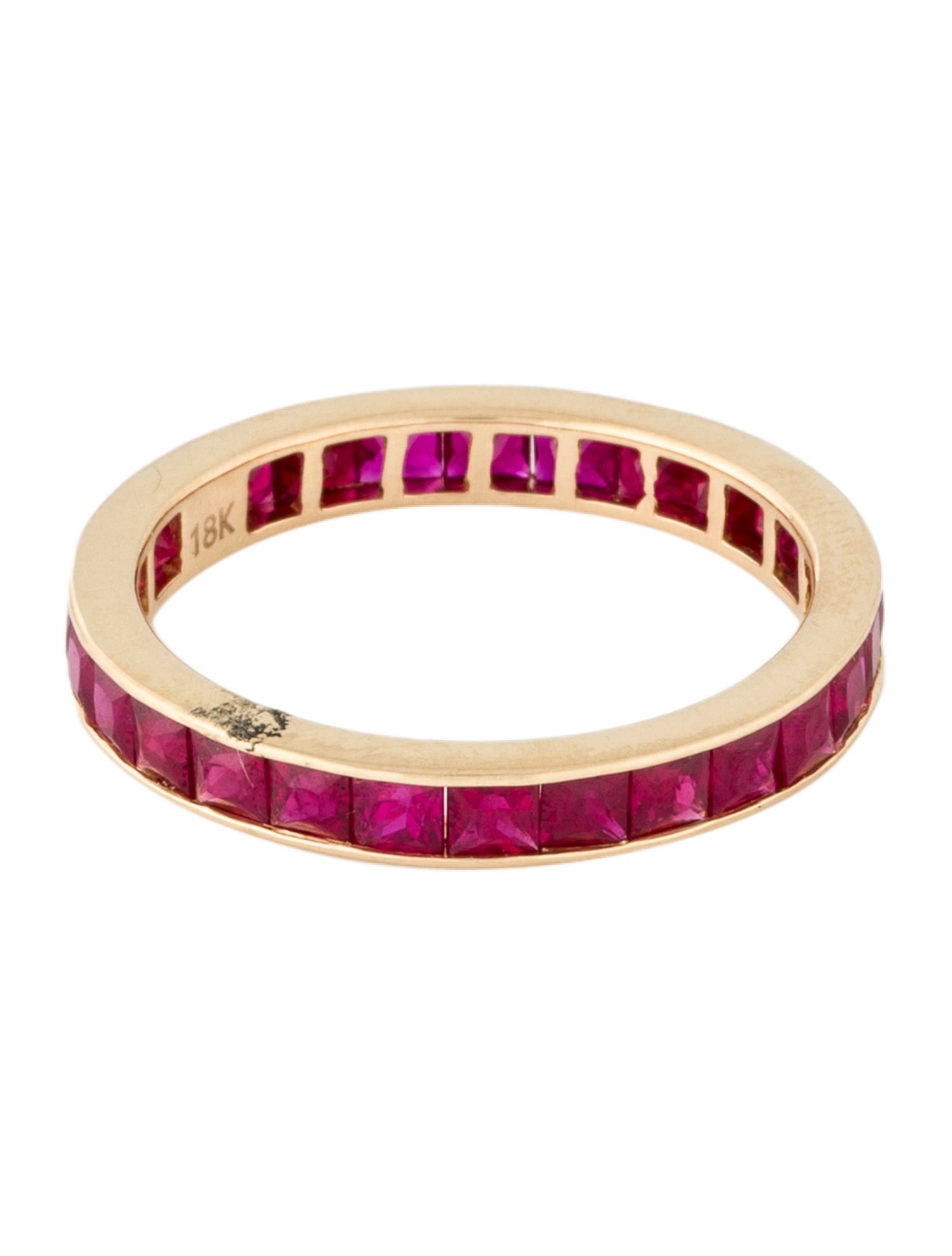 Ring 18K 2.83ctw Ruby Eternity Band