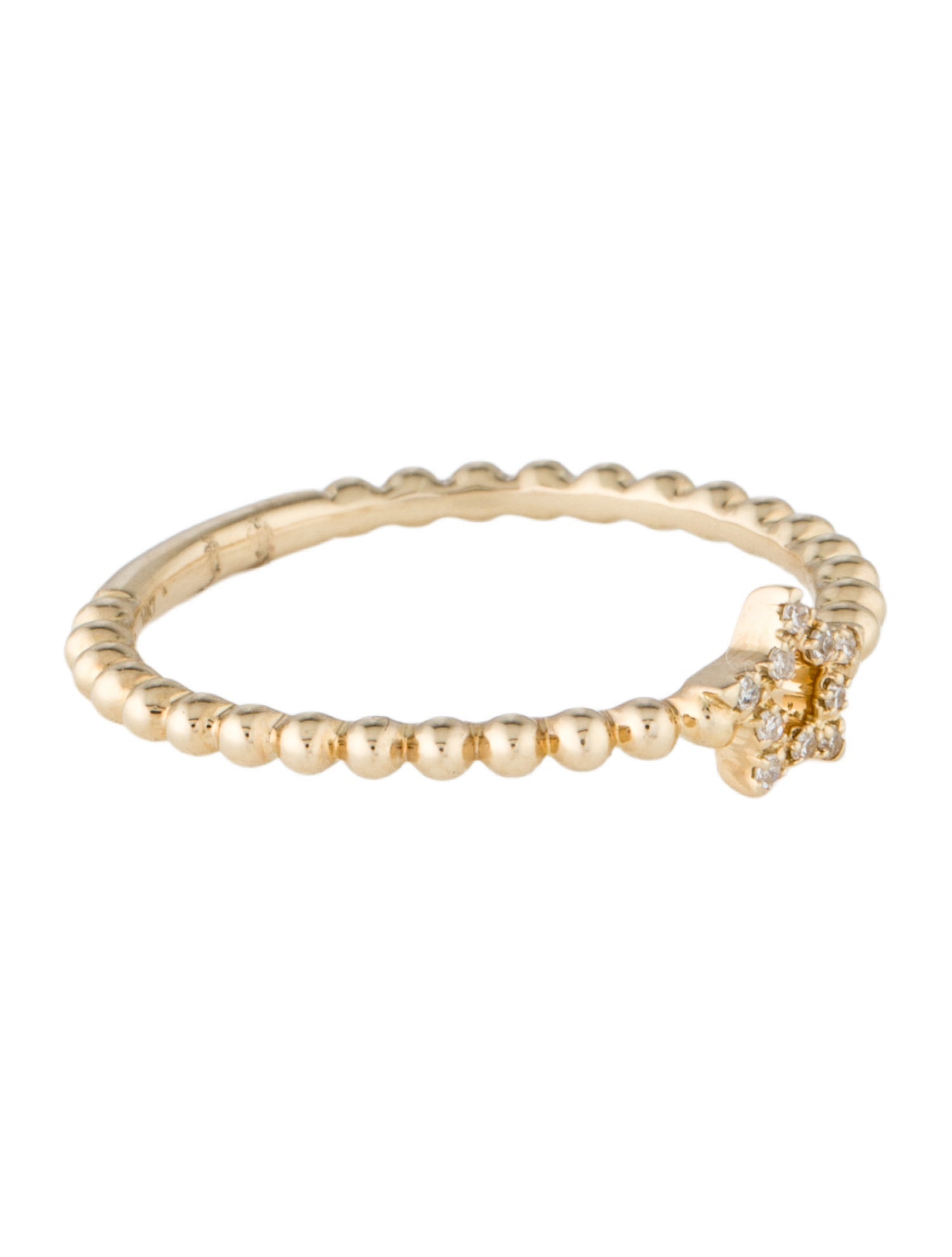 Ring 14K Diamond Star Band