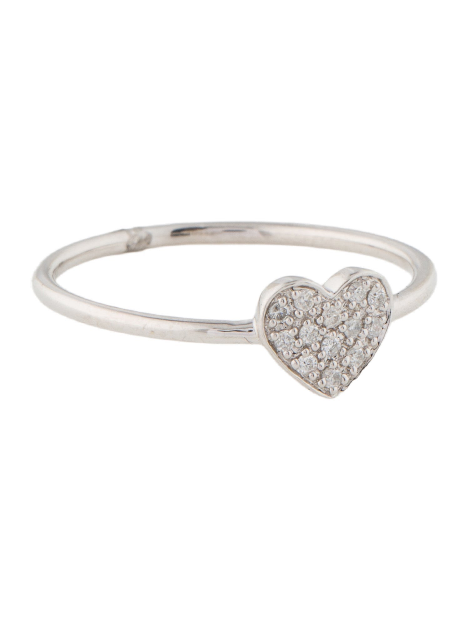 Ring 14K Diamond Heart Cocktail Ring