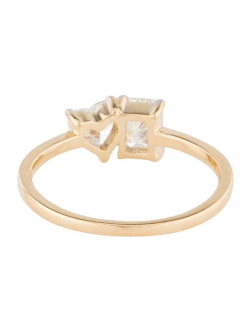 Ring 14K 1.02ctw Lab-Grown Diamond Moi et Toi Cocktail Ring