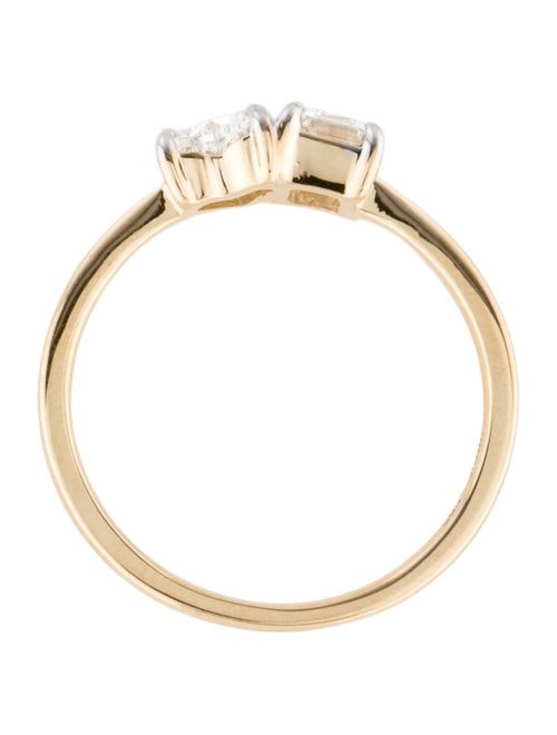 Ring 14K 1.02ctw Lab-Grown Diamond Moi et Toi Cocktail Ring