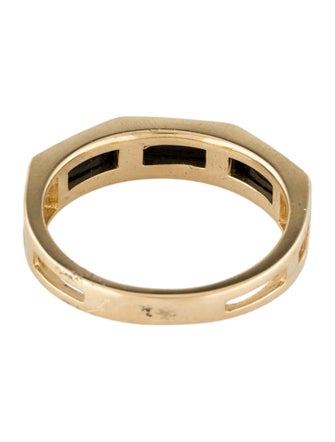 Ring 14K Onyx & Diamond Band