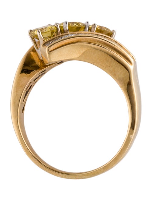 Ring 18K 2.06ctw Diamond Bypass Cocktail Ring