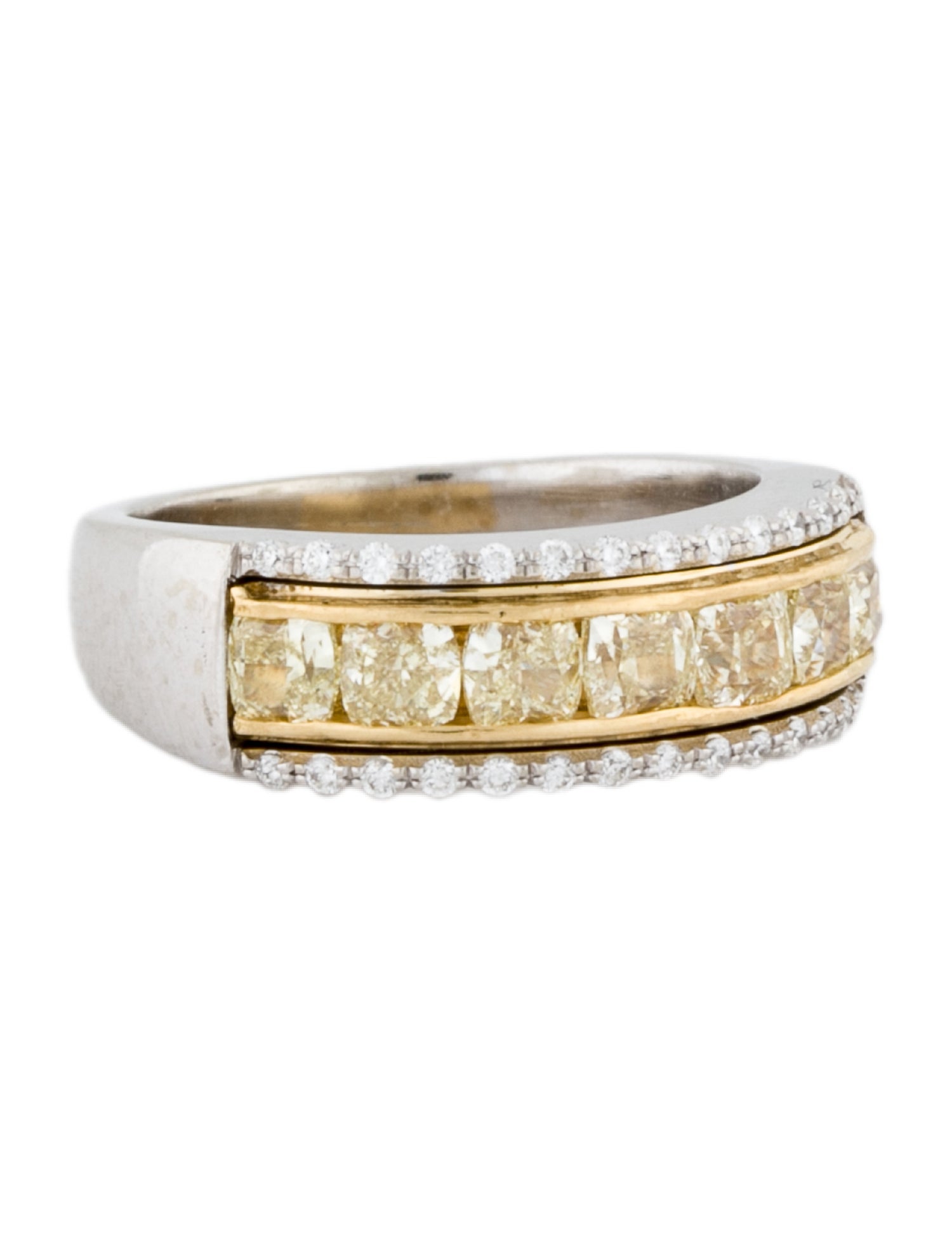 Ring Two-Tone 1.26CT Diamond Band