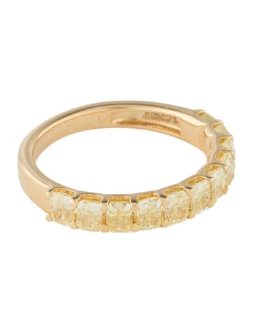 Ring Band 18K 1.34ctw Diamond Half Eternity 6.5