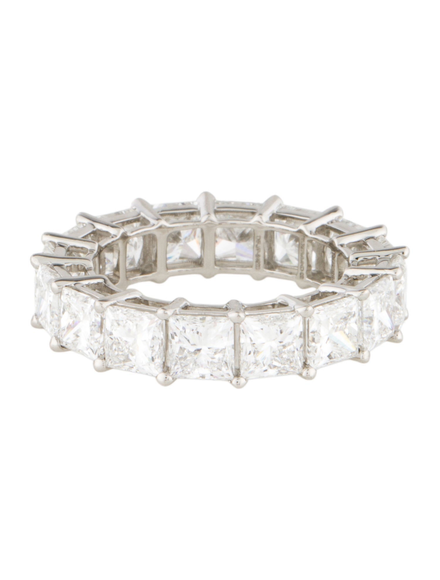 Ring Platinum 8.25ctw Lab-Grown Diamond Eternity Band Ring