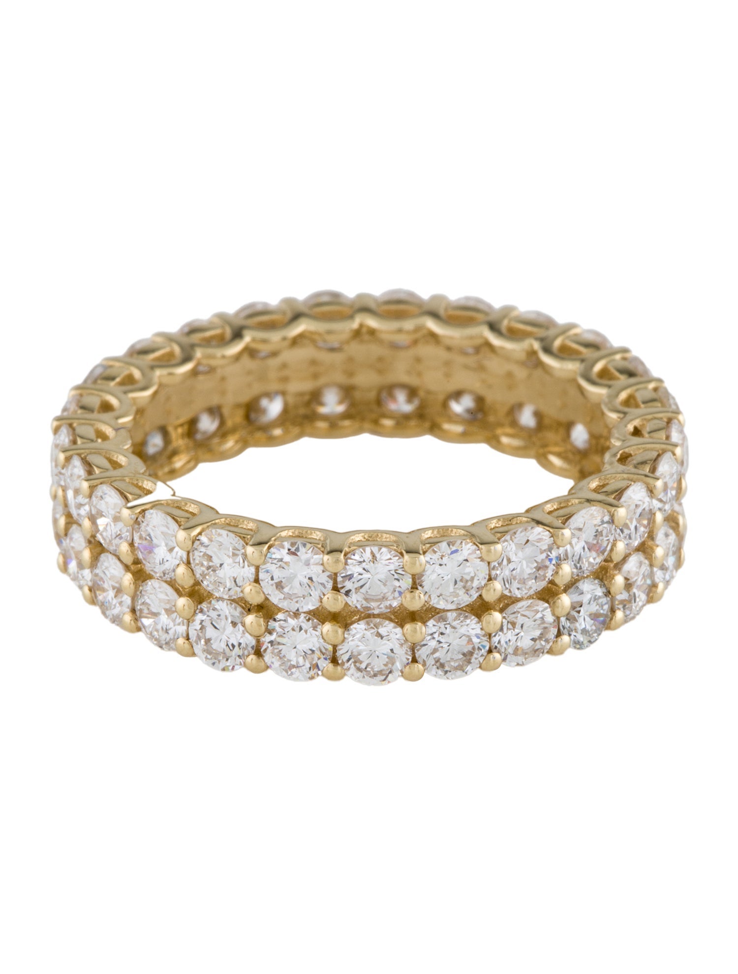 Ring 14K 3.50ctw Lab-Grown Diamond Double Row Eternity Band