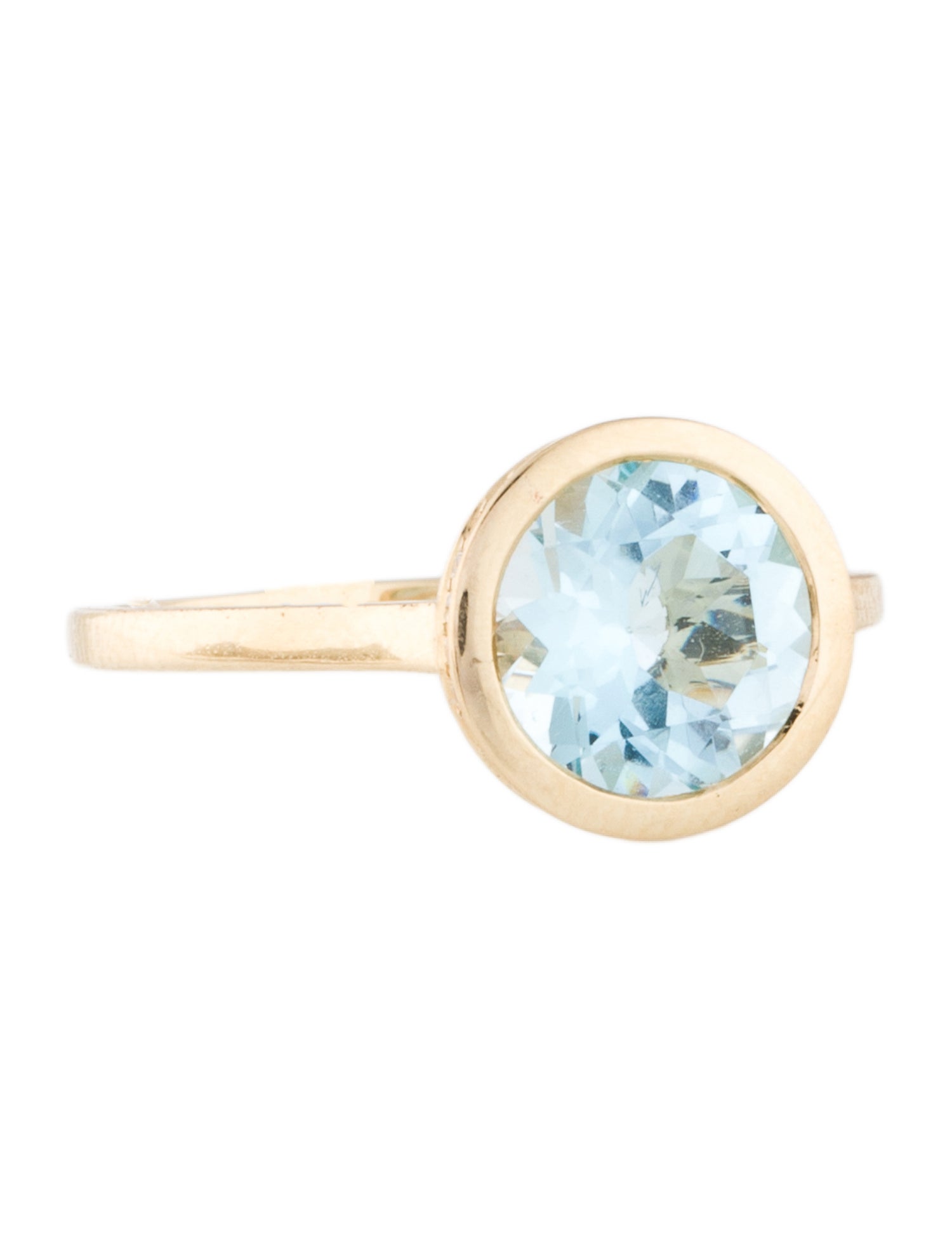 Ring 14K 2.19ct Topaz & Diamond Cocktail Ring