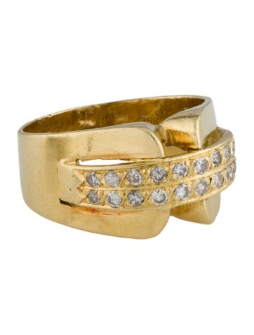 Ring Band 18K Diamond 8.5