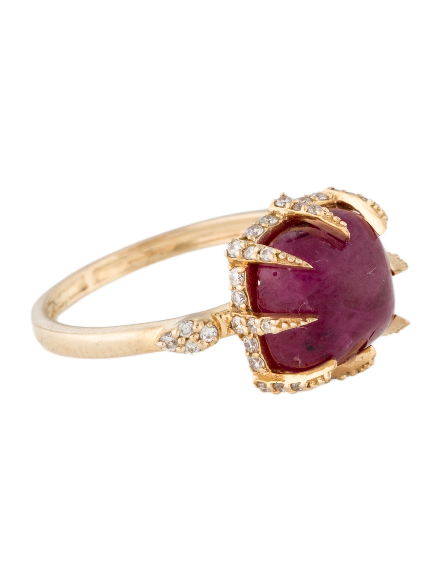 Ring 18K 6.02ctw Ruby & Diamond Cocktail Ring